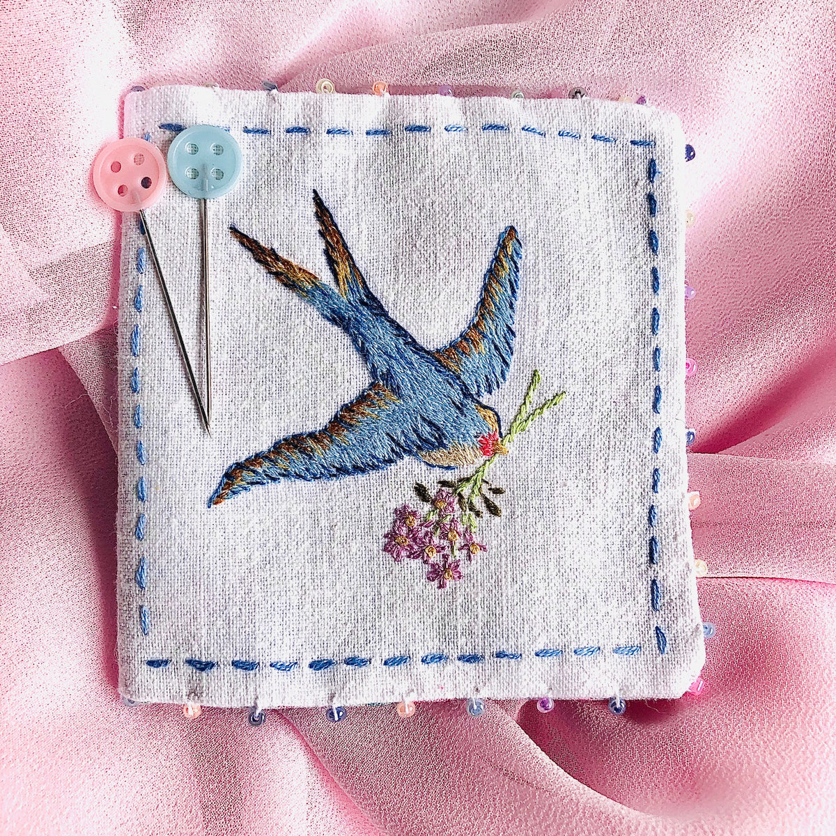 Swallow Needle Case Soukiesoo & the Sew Sisters