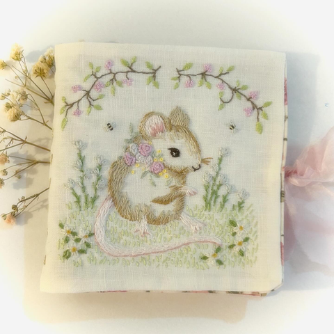 Blossom Mouse Needlecase Embroidery Kit