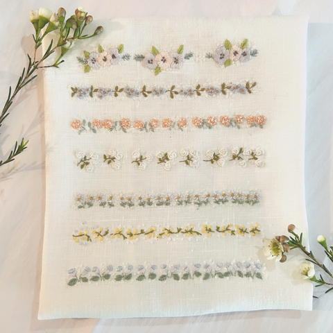 Floral Band Embroidery Sampler Kit
