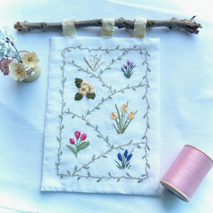 Spring Embroidery Panel